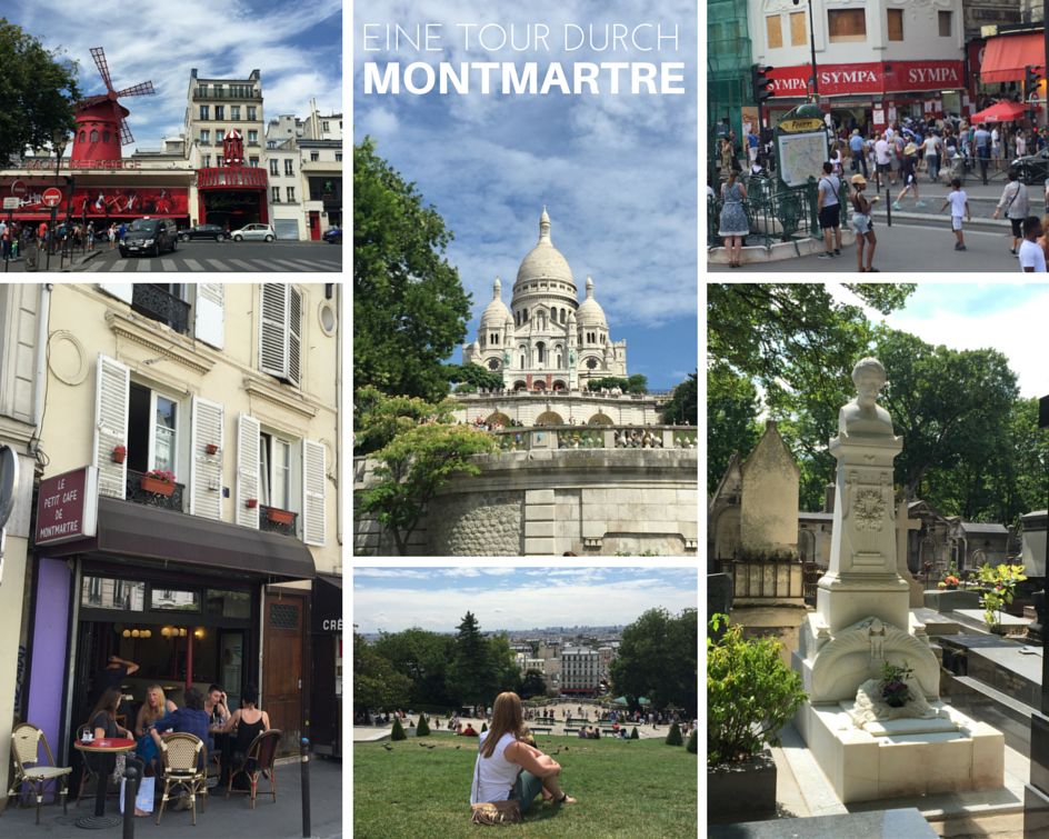 Montmartre, Sacre Coeur und Moulin Rouge in Paris auf meiner Blog.